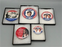 (5) Bill Clinton & Al Gore Political Campaign Buttons RARE