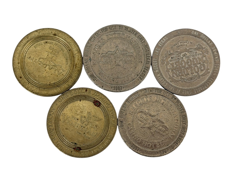 Group of Casino Tokens