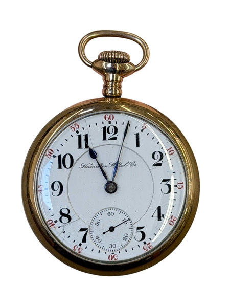 1900 Hamilton Railroad Grade Gold Filled Pocket Watch