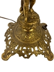 Bradley & Hubbard Brass Figural Lamp With Putti Detail