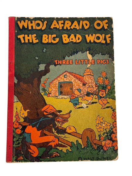"Whos Afraid of the Big Bad Wolf" 1933 Walt Disney Childrens Book