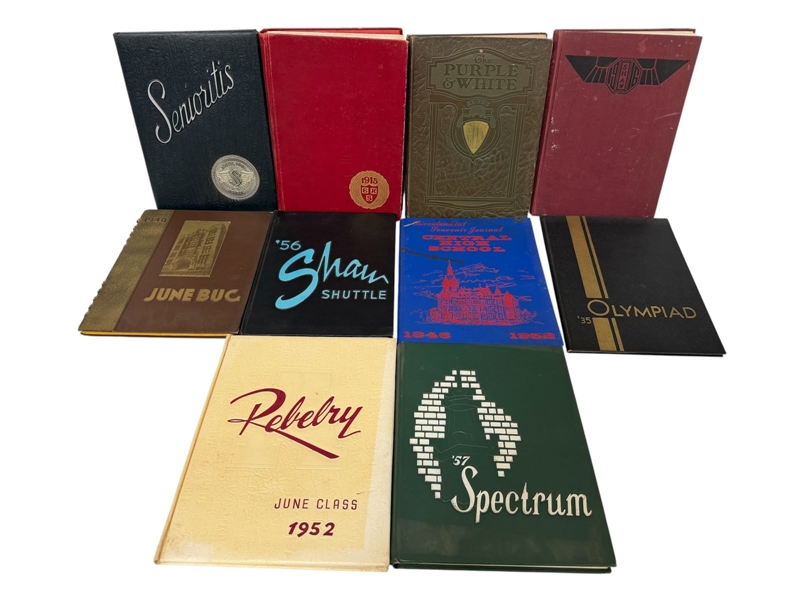 (10) Vintage High School Yearbooks: Cleveland Area