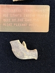 Group of Clay Trade Pipes and Flint With Face Effigy