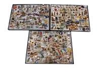 Large Group of Jaycee Pins; Superman, Batman, Mr. Peanut Delegates, Cities, States