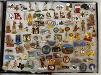 Large Group of Jaycee Pins; Superman, Batman, Mr. Peanut Delegates, Cities, States
