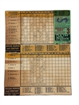 (4) 1953 Cleveland Indians Scorecards and Ticket Stubs