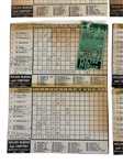 (4) 1953 Cleveland Indians Scorecards and Ticket Stubs