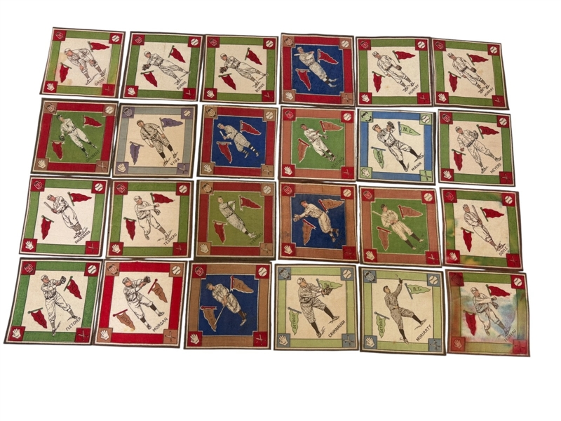 (24) 1914 B18 Baseball Blankets Includes Casey Stengel