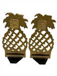 Virginia Metalcrafters Pineapple Brass Bookends