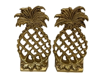 Virginia Metalcrafters Pineapple Brass Bookends