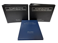 JFK 1/2 Dollar UNC Collection Album, JFK Proof Quality 1/2 Dollars PCS Stamp & Coin Albums
