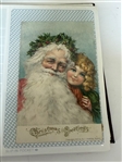 154 (2) Photo Albums With TOC Postcards; Leather, Borders, Black Americana, Holidays