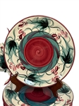 Gail Pittman Red Grapevine Stoneware Dishes