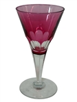(2) Pieces of Steuben Stemware in Gold Ruby