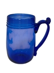 (11) Signed Hand Blown Cobalt Drinking Set 