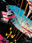 1980 Funky Enterprises Poster Empire Attack Blacklight