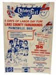 Advertising Cardboard Cleveland Indians Signed by Harmon Killebrew, Roy Sievers, Bob Allison