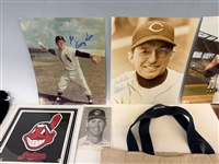 Group of Cleveland Indians Autographs and Memorabilia