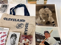 Group of Cleveland Indians Autographs and Memorabilia