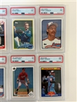 (17) Graded Baseball Cards: Trout, Griffey, Bonds, Others