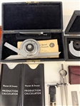 Machinist Tools; Micrometers, Rulers, Prod. Calculators, by Starrett and Lufkin