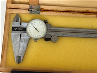 Machinists Group Fowler Dial Calipers in Wood Case