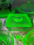 Group of Uranium Glass; Fenton, Jeannette