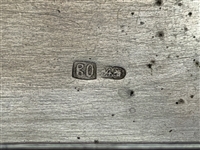 .875 Russian Silver Zolotniki Hinged Etched Box