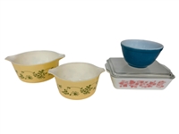 Group of Pyrex Dishes; Gooseberry, Shenandoah