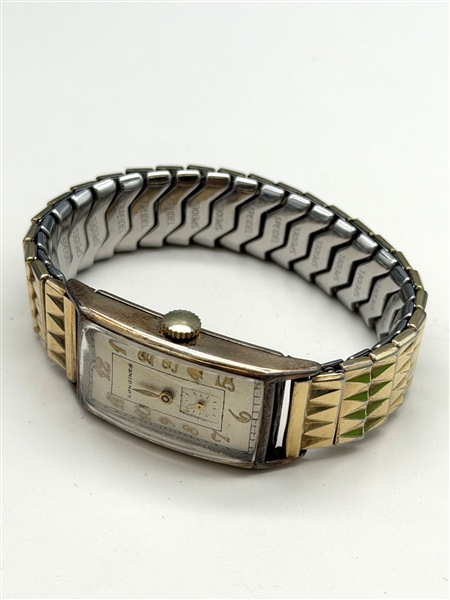 10k Gold Filled Longines Curvey Tank Style Wrist Watch