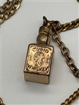 Rare Gold Filled Simmons Watch Fob Cupid Whiskey Advertising