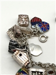 Sterling Silver Charm Bracelet With 25 Charms