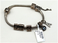 Pandora Sterling Silver Bracelet with 7 Charms