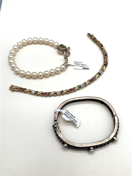 (3) Sterling Silver Bracelets; Dawkins, Judith Jack.