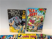 Group of Foreign Comic Books; Spiderman, W. Disney, Tom & Jerry, Star Trek
