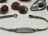 Group of Southwest Navajo Sterling Silver Jewelry