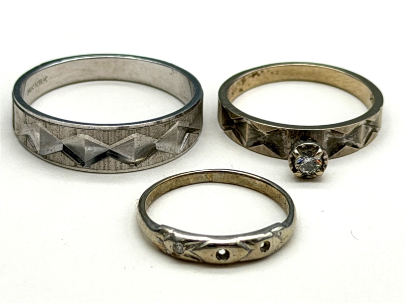(3) 14k Gold Rings