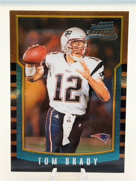 2000 Bowman Chrome Tom Brady Rookie Card