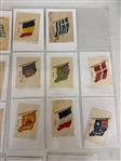 (17) 1956 Topps President Cards, (41) Flag & Battalion Silks