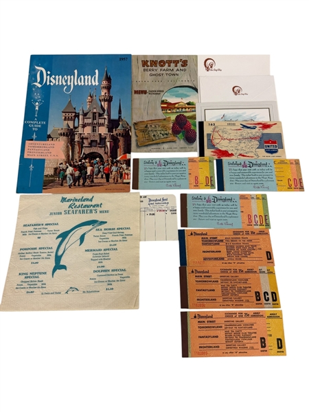 1957 Disneyland Ephemera