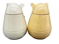 (2) Fredericksburg Art Pottery Dutch Windmill Cookie Jars
