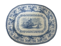 (6) Transferware Platters; Clementson, Spode, Florentine, Heath