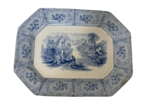 (6) Transferware Platters; Clementson, Spode, Florentine, Heath