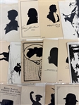 Large Group of Silhouette Postcards