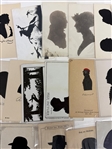 Large Group of Silhouette Postcards