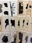 Large Group of Silhouette Postcards