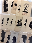 Large Group of Silhouette Postcards