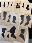 Large Group of Silhouette Postcards