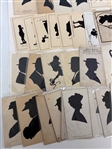Large Group of Silhouette Postcards