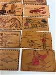 (33) Leather Postcards